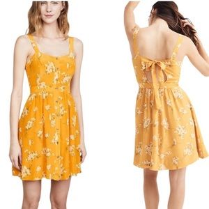 Madewell Silk Fleur Bow Tie Back Cutout Mini Dress in Butterfly Garden - 8